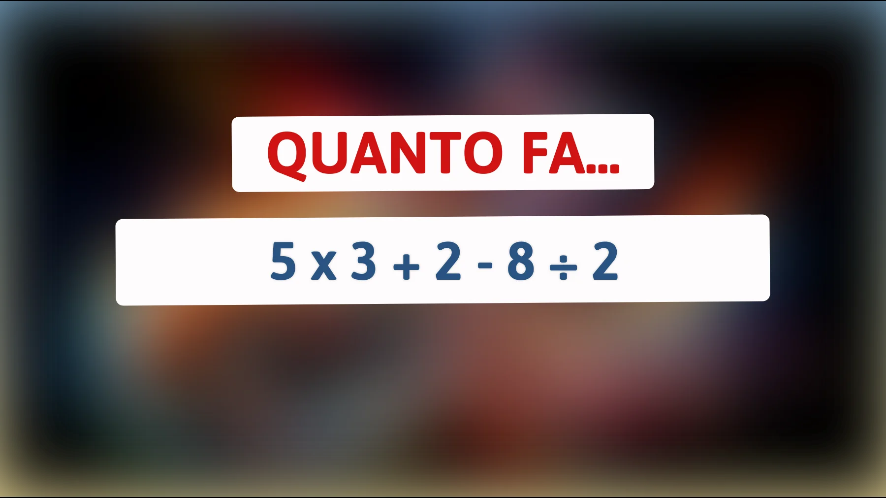 "Svela il Mistero: Solo i Veri Geni Riescono a Risolvere Questo Semplice Calcolo!""