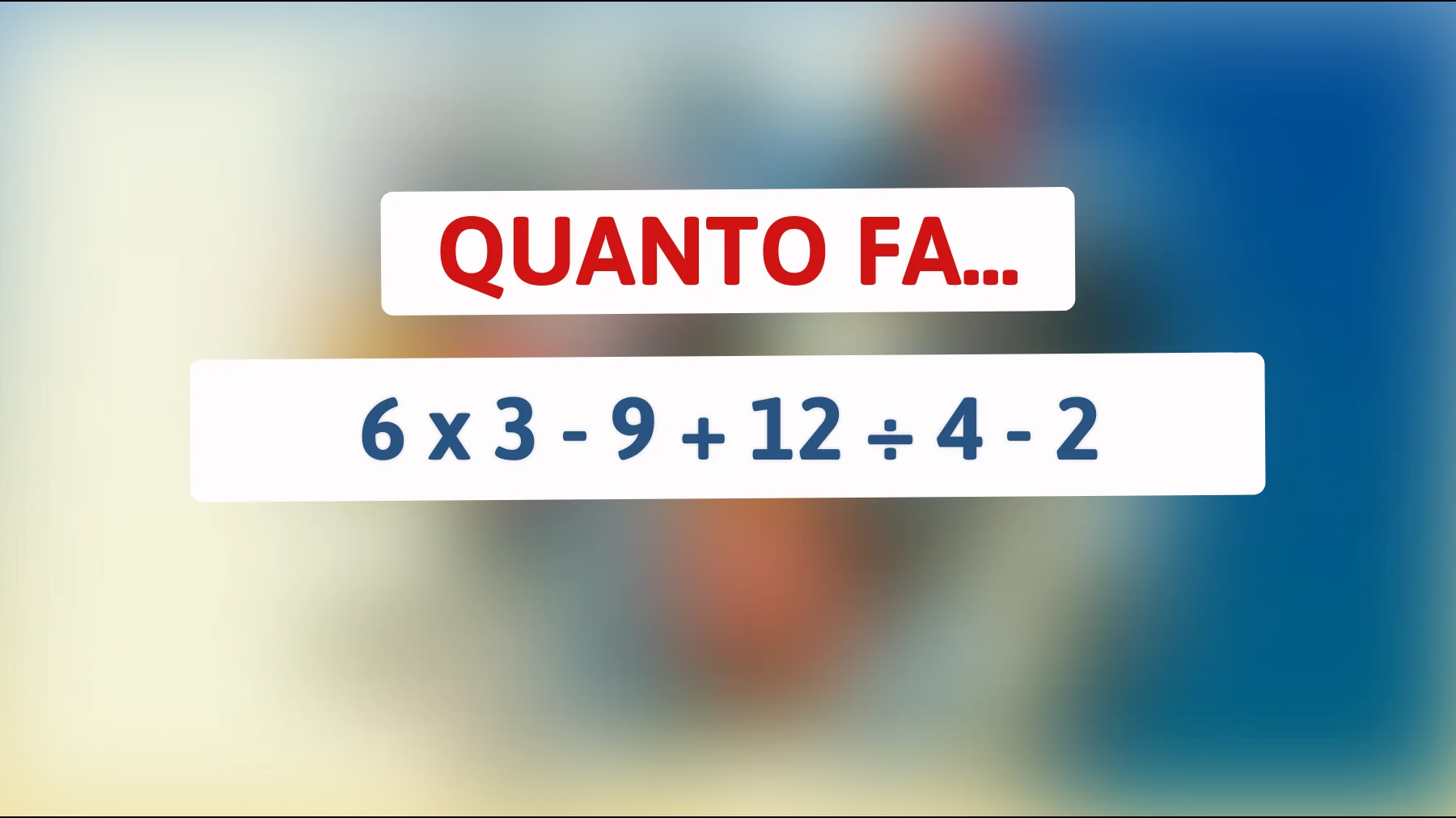 Mettilo alla prova: riesci a risolvere questo enigma matematico intricato per geni del calcolo?"