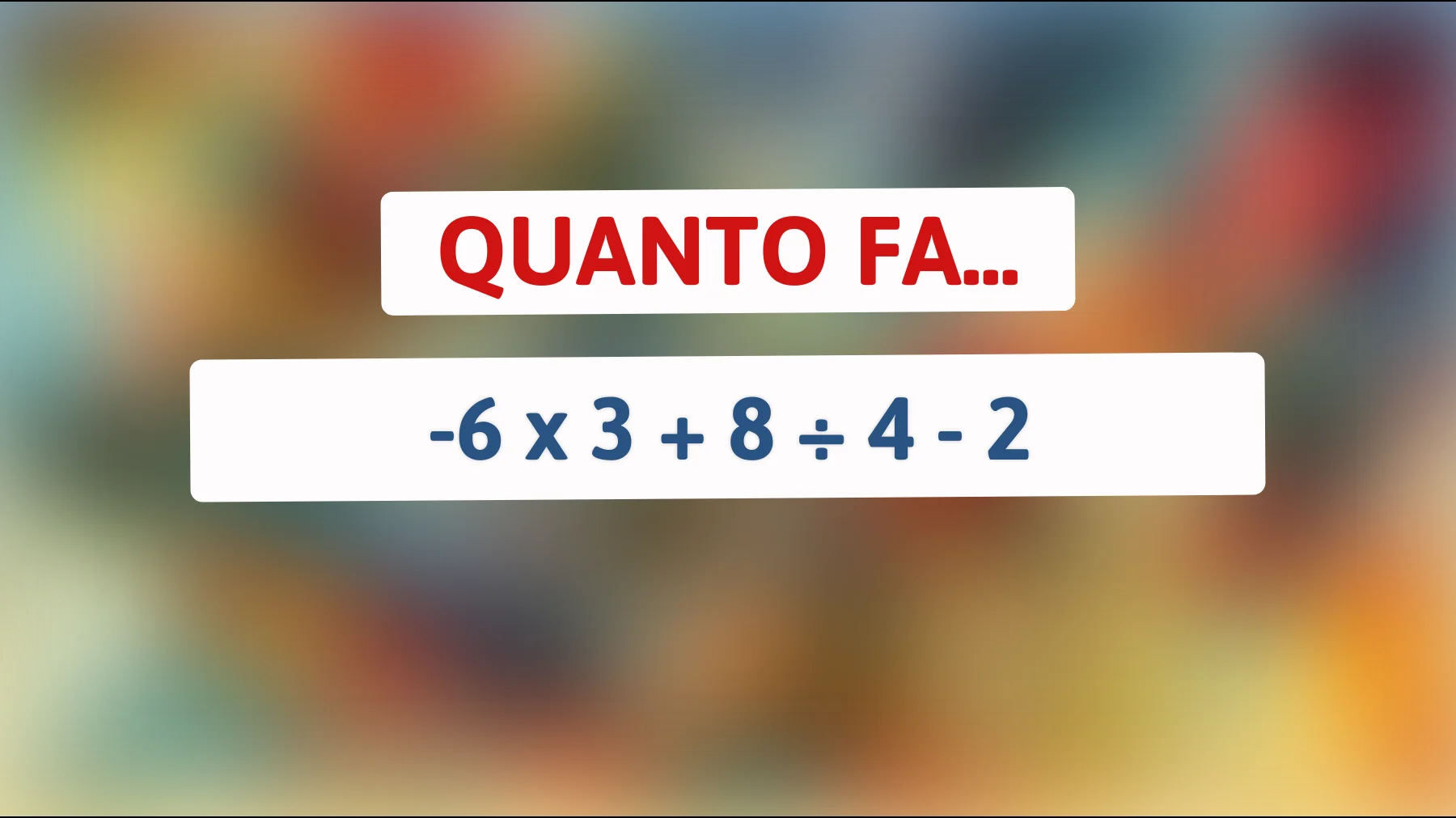 Scopri la risposta che solo un vero genio riesce a trovare: l'indovinello matematico che mette alla prova il tuo QI!"