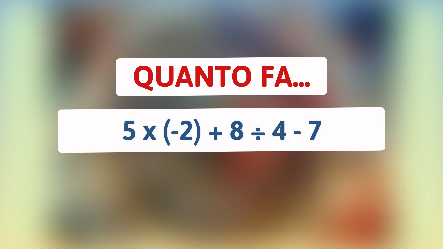 Scopri se sei tra il 1% delle menti geniali in grado di risolvere questo enigma matematico! Sei pronto a raccogliere la sfida?"