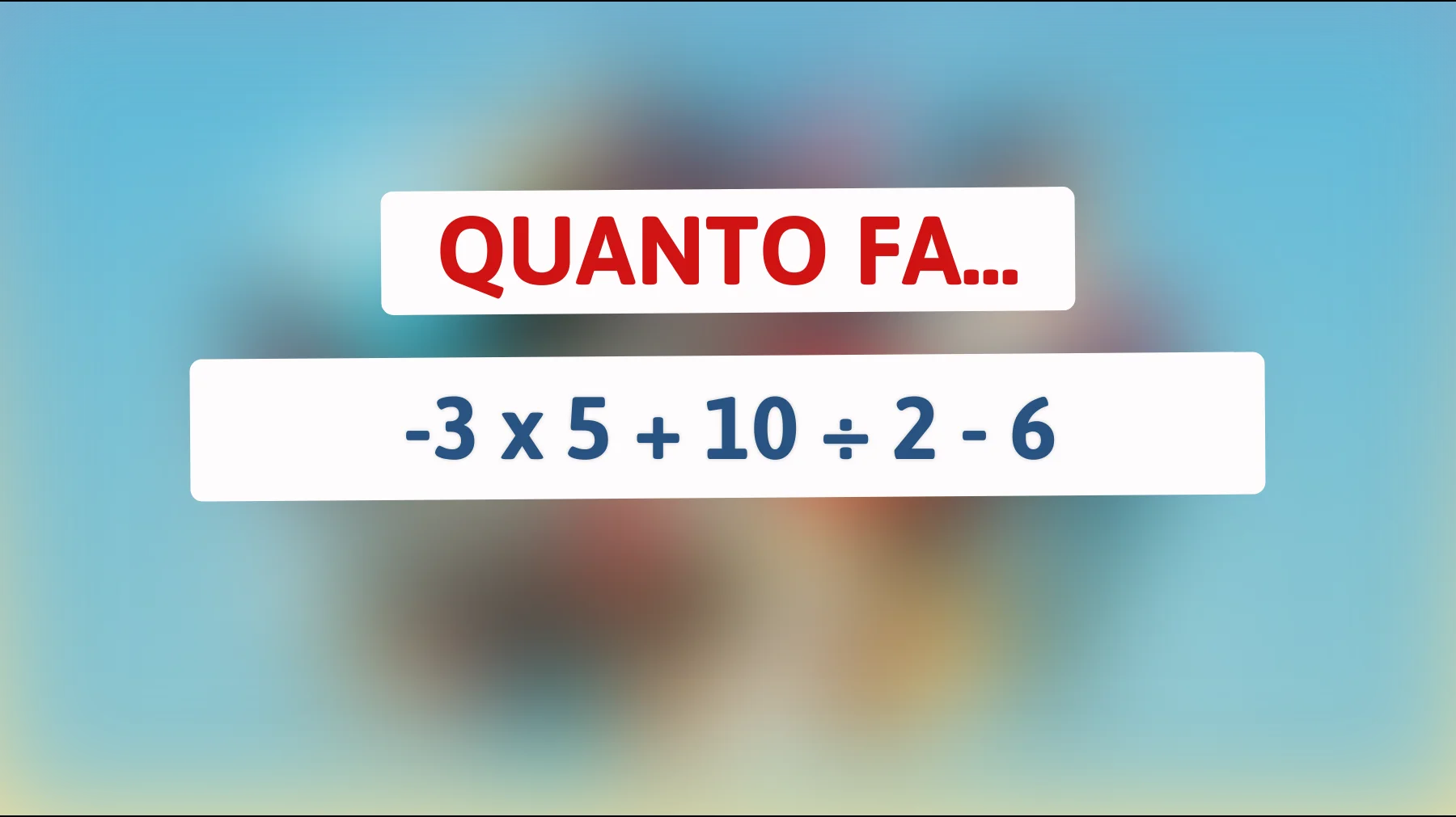 Solo le Menti più Brillanti Risolveranno questo Enigma Matematico! Mettiti alla Prova!"
