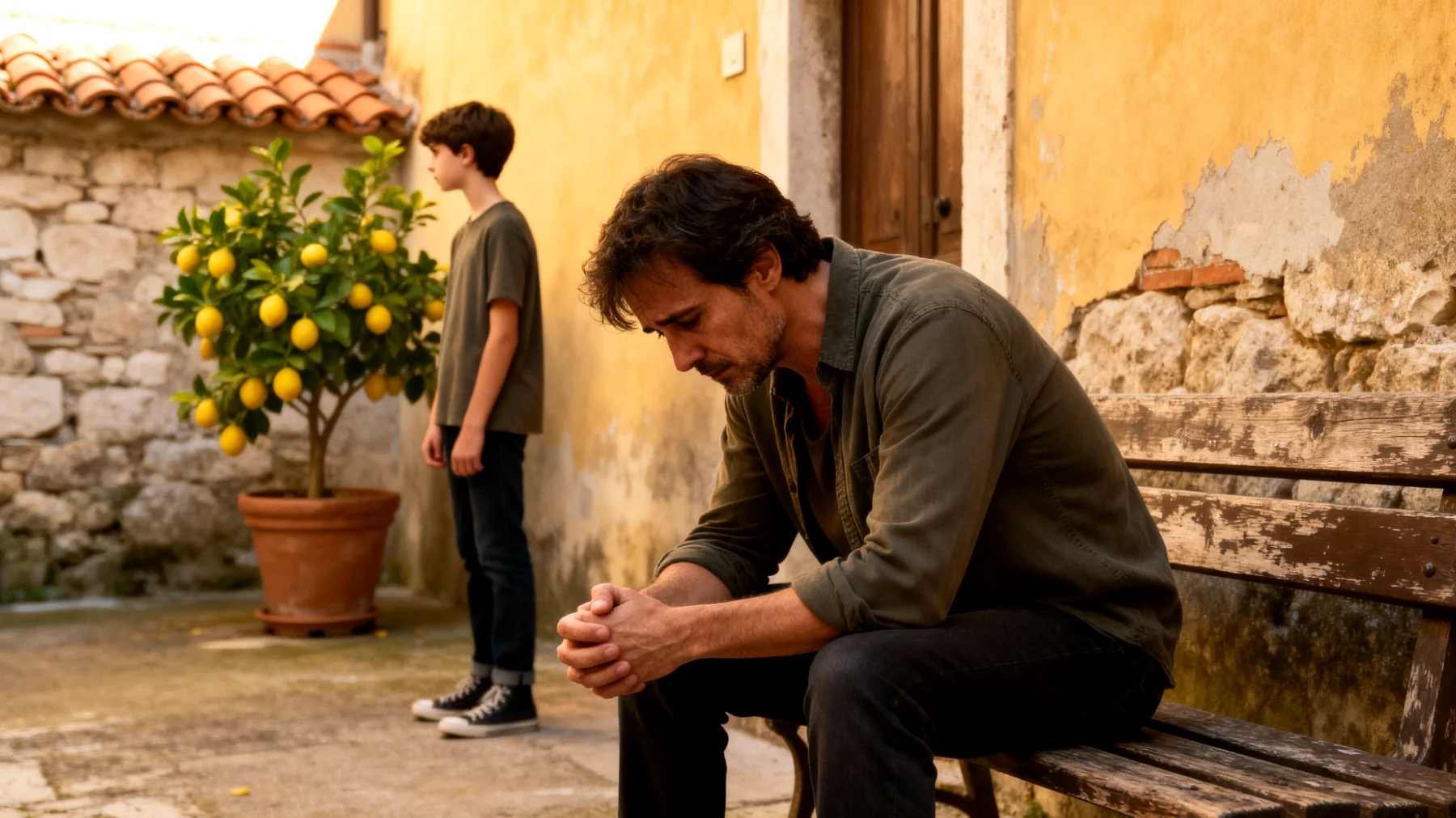 Genitori che provano sensi di colpa verso i propri figli adolescenti per non essere presenti abbastanza o per scelte educative passate"