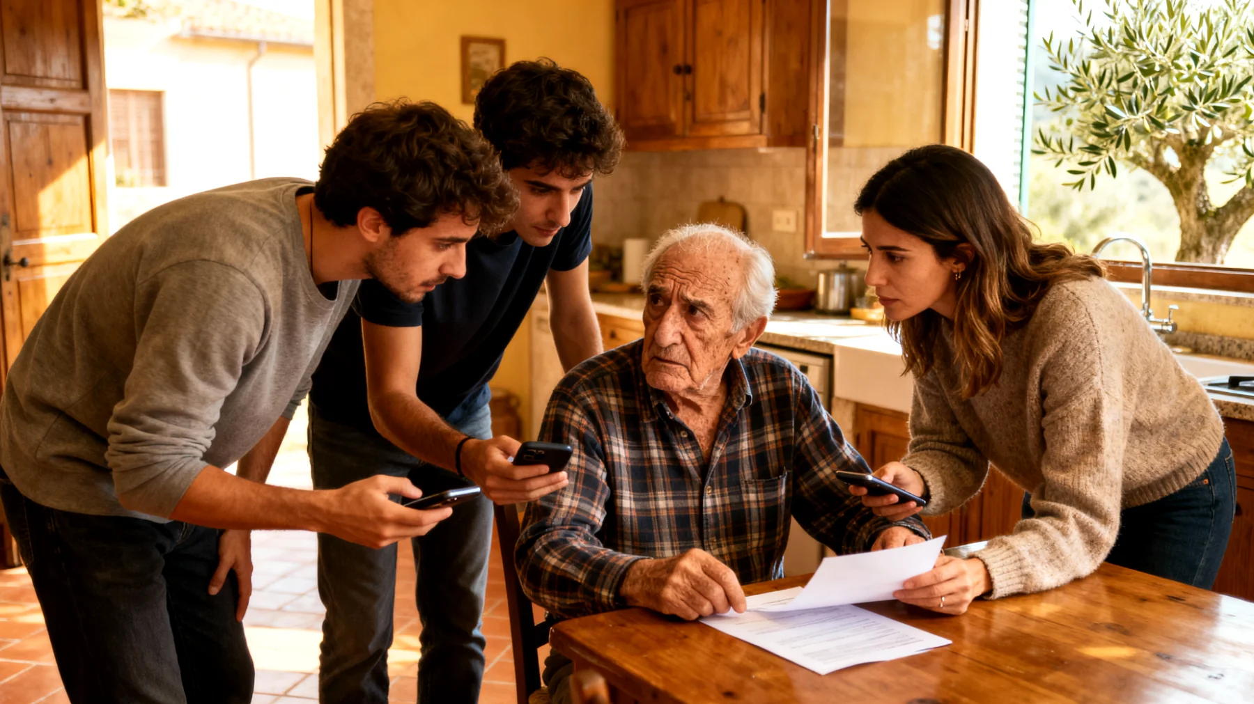 Un nonno si trova a gestire la dipendenza emotiva eccessiva dei suoi nipoti giovani adulti, che nonostante l'età continuano a rivolgersi a lui per ogni decisione, non sviluppando autonomia e sicurezza personale nelle scelte di vita quotidiana e professionale"