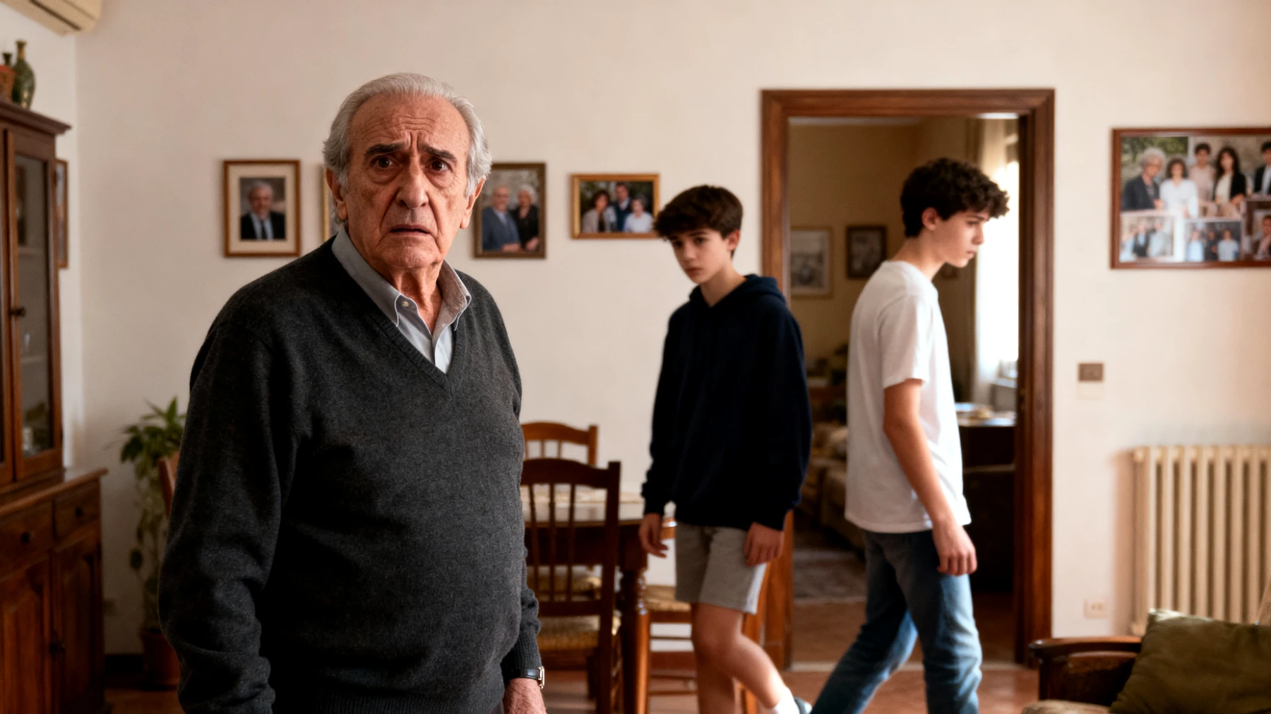 Nonno che fatica a stabilire limiti con i nipoti adolescenti per paura di perdere il loro affetto e di essere escluso dalla loro vita"