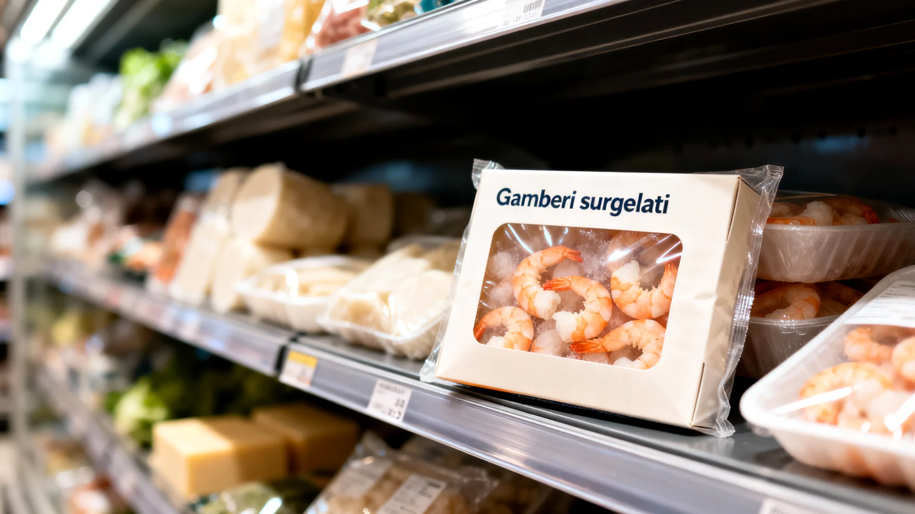 Gamberi surgelati"