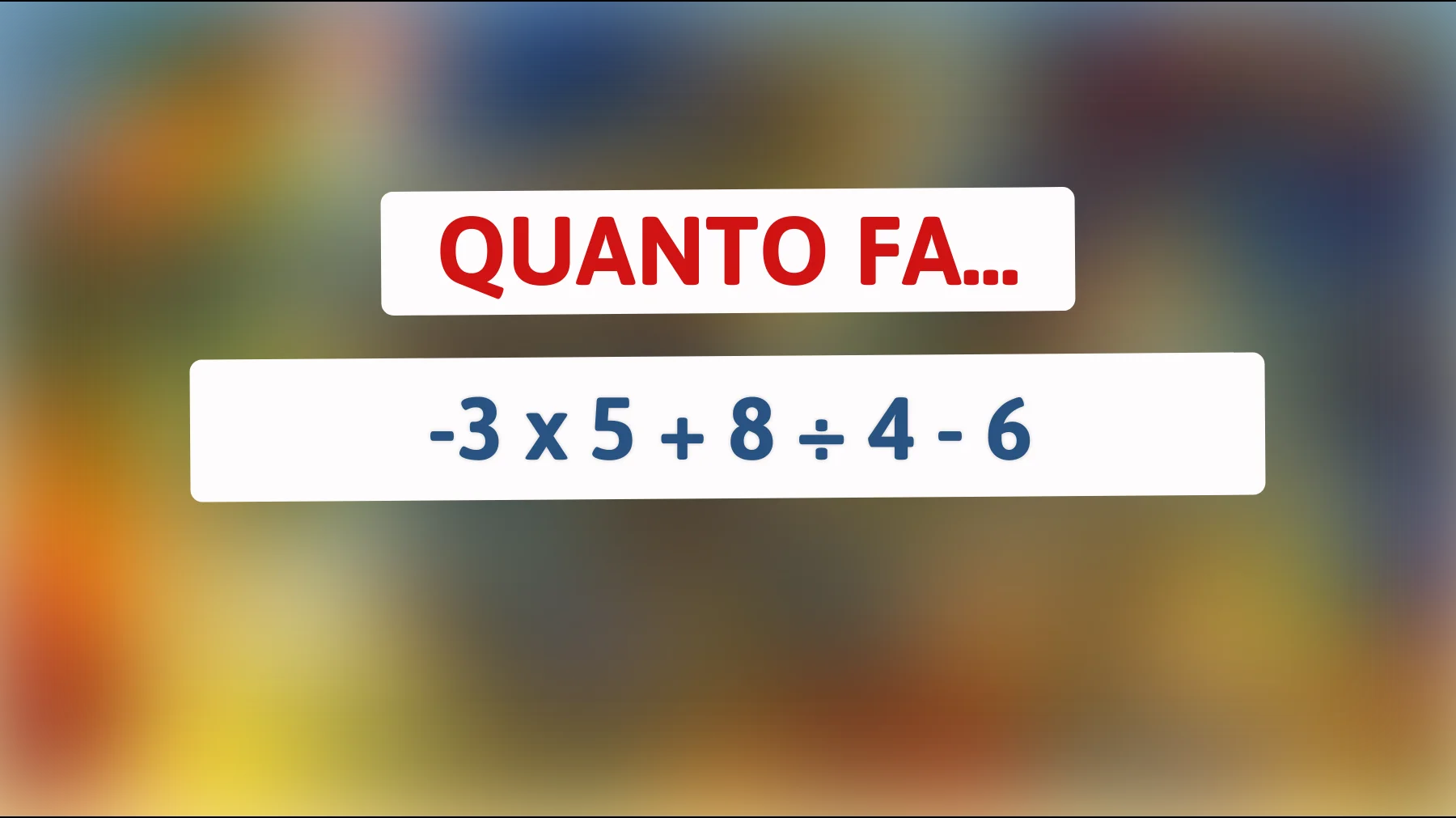 Vuoi dimostrare di avere un cervello brillante? Risolvi questo indovinello matematico che sta confondendo internet!"